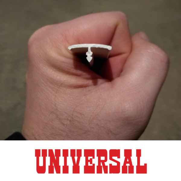 Universal White T-Molding - Profile Photo